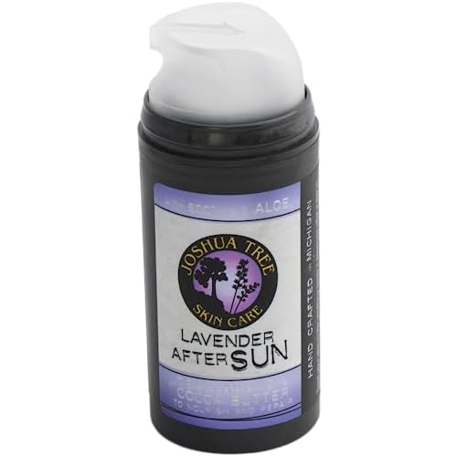 Joshua Tree Skin Care Lavender After Sun Lotion with Soothing Aloe, Tea Tree Oil and Cocoa Butter