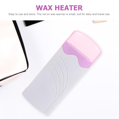 Hemoton Roll on Wax Heater Electric Hair Removal Wax Warmer for Facial Body Use Compact 7.36X2.95X1.65 Inch Safe Depilatory Device Suitable for Women Men