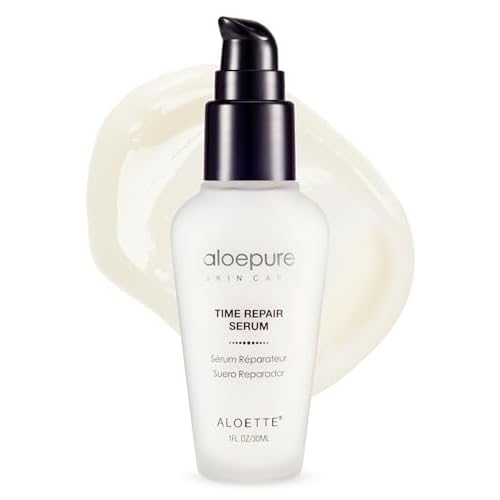 Aloette Time Repair Anti Wrinkle Serum, Age Defying Face Serum, Lightweight Formula, All Skin Types, Cruelty Free, 1 Fl Oz