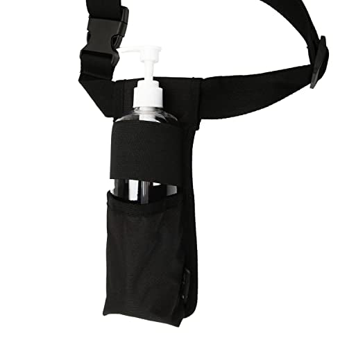 Adjustable Universal Massage Oil Bottle Holster for Therapists Massage Therapy Essential Oil Lotion Holder,Bag Only,Not Bottle Included