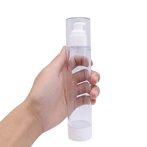 TRENDBOX 120ml / 4oz Airless Vaccum Pump Travel Bottles for Lotions, Cream - 12 Pack