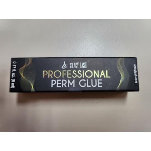 STACY LASH Professional Perm Glue / 0.17 fl.oz./ 5 ml/Transparent Lash Adhesive/Water-Soluble Eyelash Lifting Glue/Supplies for Professional & Home Use