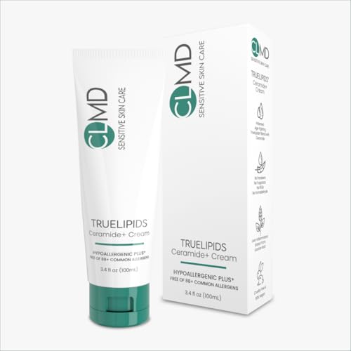 CLMD TrueLipids Ceramide+ Cream ? Deep Moisturizing Barrier Support for Sensitive Skin ? Hydrates and Soothes ? Hypoallergenic, Nourishing, and Dermatologist-Tested ? 3.4 fl oz