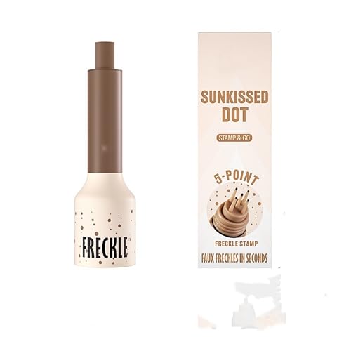 MAEPEOR Freckle Stamps 4 Colors Natural Sunkissed Looking Freckles Dot Pen Waterproof Longlasting Face Freckles (04 CARAMEL)