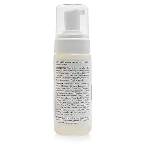Thera Foaming Body and Hair Cleanser, Rinse-Free Exfoliating Foam, 5 oz, 1 Count