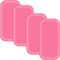 4Pcs Silicone Lash Pad Silicone Eyelash Extension Pad Loose False Lashes Holder Pad Lash Grafting Gasket Pallet Reusable Silicone Pad Eyelash for Women Lash Extension Supplies Tools (Pink)
