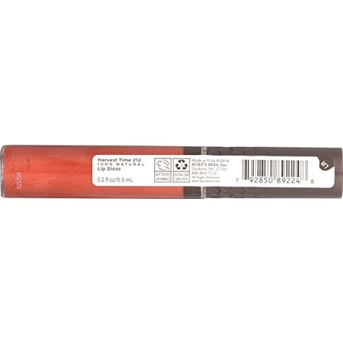 Burt's Bees 100% Natural Moisturizing Lip Gloss, Harvest Time, Oramge, 0.2 Oz