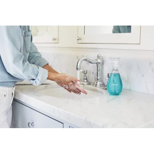 Method Gel Hand Soap, Waterfall, Biodegradable Formula, 12 oz, (Pack of 2)