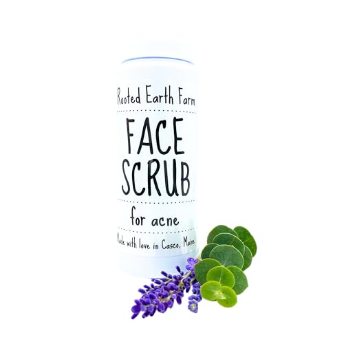 Natural Acne Facial Scrub - 6 fl oz - Exfoliating Clear Skin - Facial Wash - Organic Skin Care - Pimple