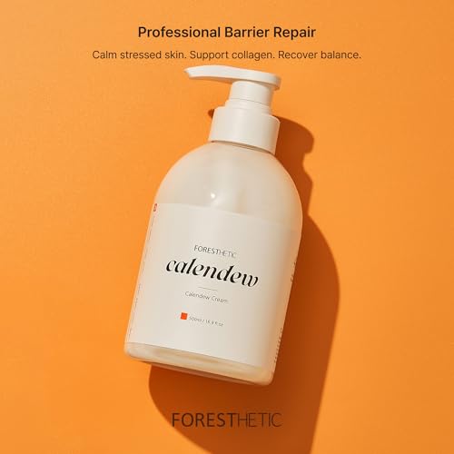 P'LAB FORESTHETIC Calendew Moisturizing Face & Body Cream ? Professional Grade Barrier Conditioning Sealant for Sensitive Skin, Large Size (16.9 fl.oz / 500ml)