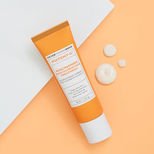 Peter Thomas Roth | Potent-C Niacinamide Discoloration Treatment for Discoloration, Dark Spots and Post-Acne Marks, Intensive Brightening Treatment with Vitamin C and Niacinamide