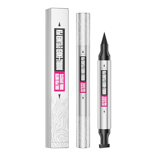 2-in-1 Double Head Winged Eyeliner Stamp - Waterproof, Smudge-Proof & Fade-Resistant Black Liquid Liner Cat Eyes