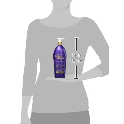 OGX Thick & Full + Biotin & Collagen Conditioner Salon Size (1) 25.4 Ounce Bottle Paraben Free Sulfate Free Ingredients Nourishing, Sulfate Free Surfactant Haircare System