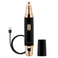 SPA SCIENCES AIVA: 2-in-1/Double Sided Facial Hair Remover & Eyebrow Trimmer USB Rechargeable with Built-in LED Lights