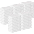 24 Pack Cotton Washcloths Set - 100% Ring Spun Cotton, Premium Quality Flannel Face Cloths, Highly Absorbent and Soft Feel Fingertip Towels (White)