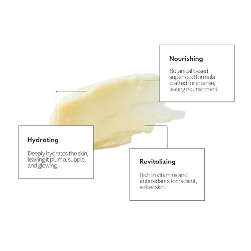 Gloline Original ? Natural Skin Superfood Balm for Face & Body with Squalane, Shea Butter, Vitamin E Oil for Skin Nourishment + 6 Antioxidant-Rich Botanicals | Nourishing Face and Body Moisturizer