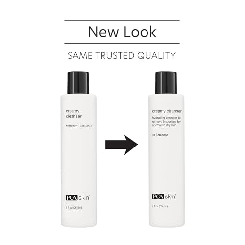 PCA SKIN Creamy Moisturizing Face Cleanser, Gentle Daily Face Wash for Dry and Sensitive Skin, Leaves Skin Feeling Soft and Smooth, Helps Remove Makeup, Dirt, and Impurities from Skin, 7.0 oz Bottle