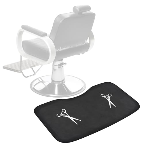 Anti Fatigue Salon Mat for Hair Stylist Anti-Slip Antique Series Salon & Barber Shop Chair Floor Mat (17''x32'' x 5/8'',Scissors)