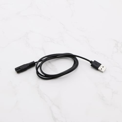 eMagTech 2Pcs 5V Shaver Trimmer USB Charger Cable Replacement Part Compatible with Brio Beardscape Hair Shaver Trimmer Power Cord and Other Shaving Tools