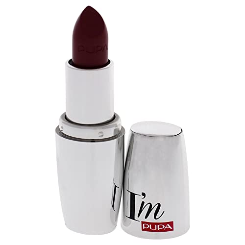 PUPA Milano I Am Pure-Colour Lipstick - Intense Color And Absolute Brightness - High Concentration Of Pigments - Lightweight And Flawless - Melts Perfectly On Lips - 422 Fancy Violet - 0.123 OZ