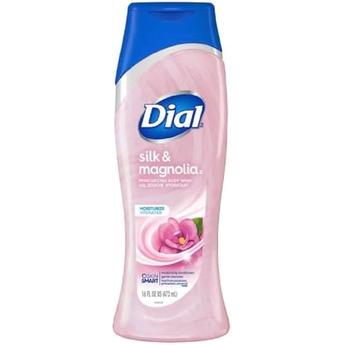 Dial Moisturizing Body Wash - Silk & Magnolia - Net Wt. 16 FL OZ (473 mL) Per Bottle - Pack of 2 Bottles