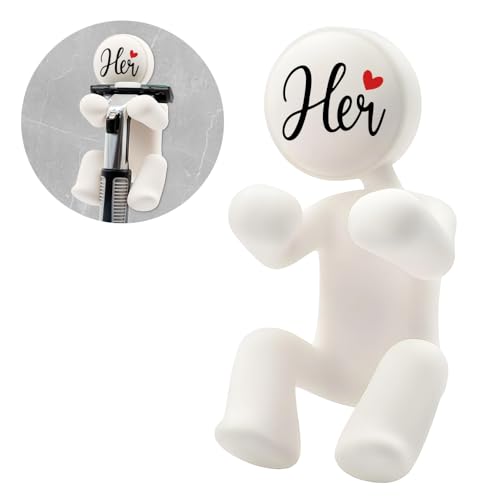 AGMDESIGN Her Shower Silicone Razor Holder, Funny Bathroom Decor for Inside Shower, Cute Gadgets Leg Razor Holder for Women, Valentine¡¯s Day Birthday Gifts for Women Girlfriend Wife Mom Sister