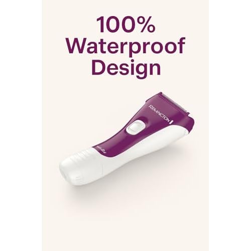Remington Smooth & Silky Electric Shaver for Women, 3-Blade Battery Operated Foil Shaver and Bikini Trimmer, Shave Wet or Dry