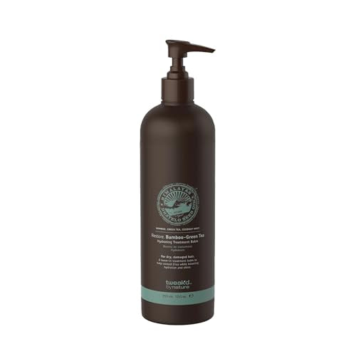 Tweak¡¯d by Nature - Restore Bamboo-Green Tea Hydrating Leave In Hair Treatment, Strengthening Hair Serum, Invigorating Green Tea, Bamboo, and Coconut Scent, Cruelty Free (12 ounces)
