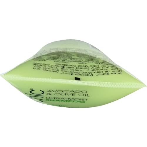GIOVANNI 2chic Ultra-Moist Shampoo - Avocado & Olive Oil, Creamy Hydration Formula, Enriched with Aloe Vera, Shea Butter, Botanical Extracts, No Parabens, Color Safe - 1.5 fl oz