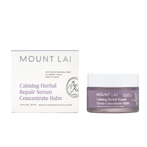 Mount Lai Calming Herbal Repair Serum Concentrate Balm, Calming Herbal Repair Balm for Gua Sha, Support Cellular Repair, Soothes & Rejuvenates Skin, 1 oz, Ideal for Daily Skin Care & Relaxation