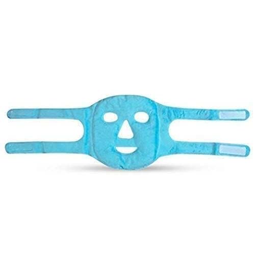 Facial Mask Get Rid of Puffy Eyes Migraine Relief, Sleeping, Travel Therapeutic Hot Cold Compress Pack Gel Beads, Spa Therapy Wrap for Sinus Face Puffiness Headaches Gel Mask