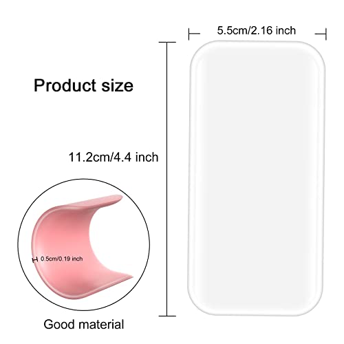 6PCS Silicone False Eyelash Holder Pads for Eyelash Extensions Loose Lash, Reusable Eyelash Extensions Tools, Transparent and Pink