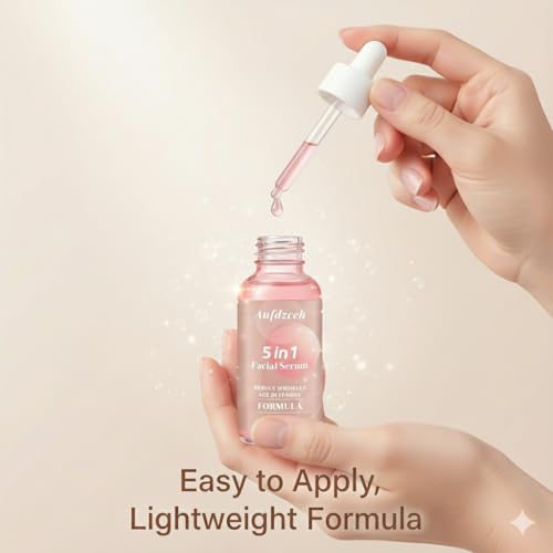 5 In 1 Vitamin c Serum Hydrating Face Serum with Vitamin C, Hyaluronic Acid, Niacinamide & Collagen ? Lightweight Facial Serum for Daily Moisturizing, Soft & Radiant Looking Skin