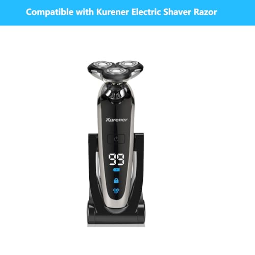 Replacement Kurener Shaver Charger USB Charging Cable Compatible with Kurener Electric Shaver Razor Charger Cord Wall Adapter