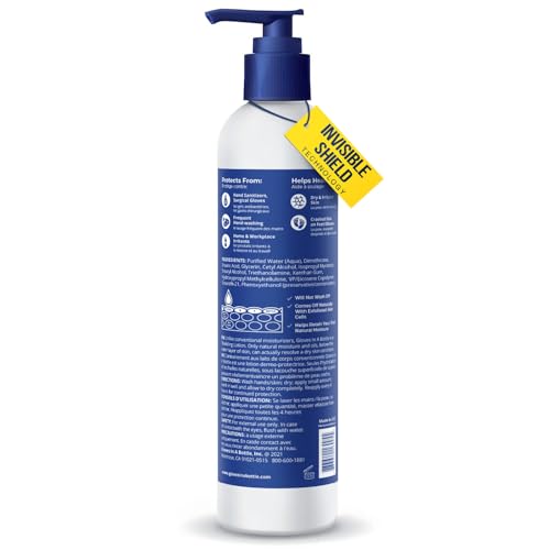 Gloves In A Bottle Working Hands Cream ? Hypoallergenic Moisturizing Lotion for Severely Cracked Hands ? Protective Hand Treatment for Workers, Nurses & More ? 16 oz with Pump