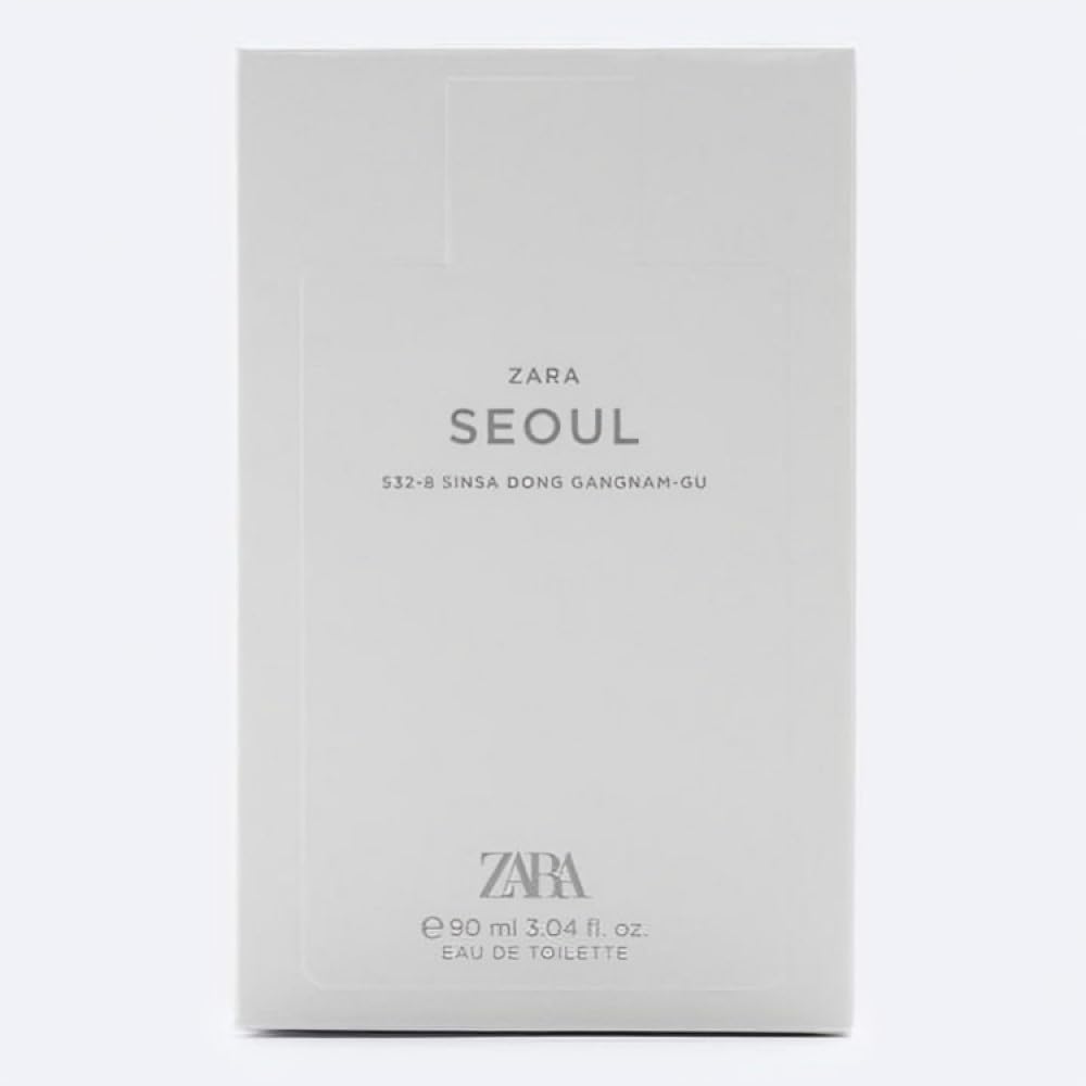 Zara Man Seoul 532-8 Sinsadong, Gangnam-Gu Cologne for Men Fragrance EDT Eau De Toilette 90 ML (3.04 FL OZ)