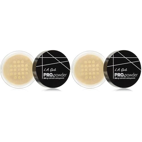 L.A. GIRL HD PRO Setting Powder - Banana Yellow (Pack of 2)