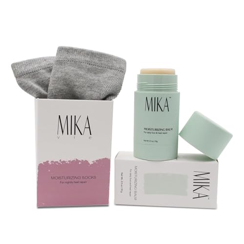 Foot Balm & Foot Socks | Moisturizer for Dry Cracked Feet, Urea Cream & Feet Moisturizer, It Softens & Exfoliates Skin
