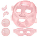 Ice Face Eye Mask for Dark Circles and Puffiness Cold Warm Compress, Gel Cold Cooling Face Mask Package for Women and Men, Migraines, Headache, Stress and Relaxation, Pink