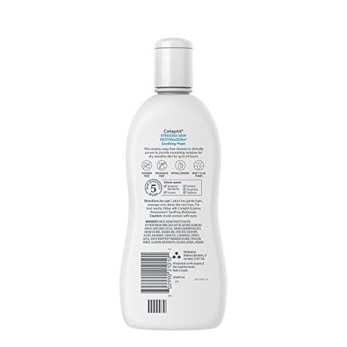 RESTORADERM Soothing Wash, 10 floz Pack of 3, Soothes Dry, Stressed Skin, Hypoallergenic, Soap & Paraben Free, National Eczema Association Endorsed, Dermatologist Recommended