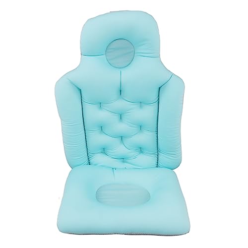 Adult Bath Pillow, Foldable Neck Support EPS Full Body Bath Pillow High Elasticity Quick Drying for Home Use (Blue)
