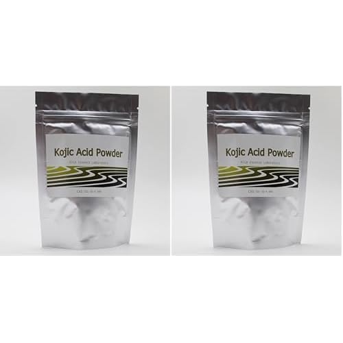 Pure Kojic Acid Powder, 50g, for DIY Lotion Cream Serum Soap (Pack of 2)