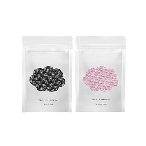 2Pcs Blissal Exfoliating Shower Towel - Deep Exfoliating, Soft Gentle & Quick-Drying Shower Towel for Body Scrub