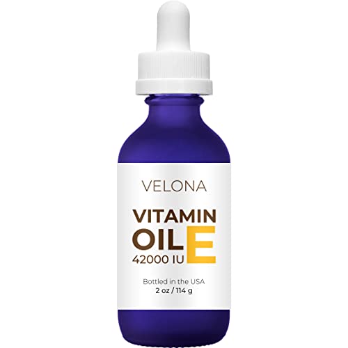 Vitamin E Oil - 2 oz | 42,000 IU | 100% Pure & Natural | for Face, Hair, Body, Skin Care, Stretch Marks, Nails, Cuticles, Scars | Food & Cosmetic Grade | Moisturizing Hexane Free¡¦