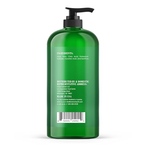 Botanic Hearth Aloe Vera Moisturizing Liquid Gel ? 100% Pure Aloe, Enriched with Vitamin C for Dry & Itchy Skin ? No Added Color, Fragrance, or Alcohol ? 16 fl. oz