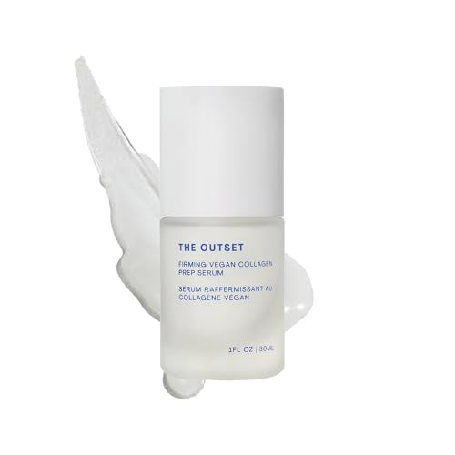 The Outset Vegan Collagen Face Serum, Hydrating & Plumping Facial Serum, Smooths Appearance of Fine Lines, Fragrance-Free, Vegan & Gluten-Free for All Skin Types - 1 fl oz