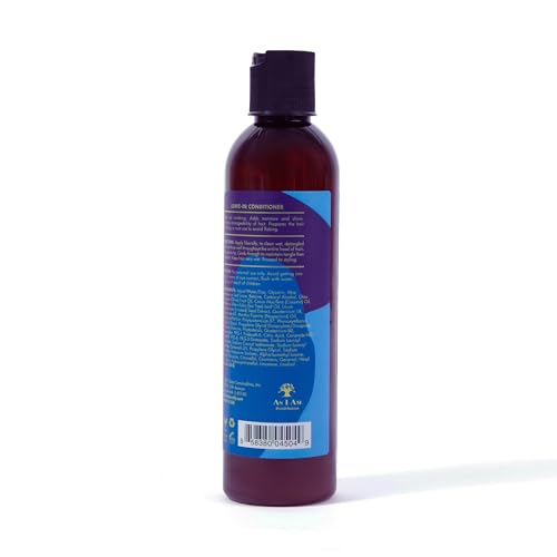As I Am Dry & Itchy Scalp Care Leave In Conditioner - 8 ounce - Enriched with Piroctone Olamine, Ceramides, Olive Oil, and Tea Tree Oil