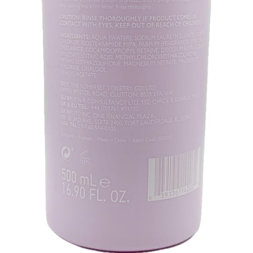Asquith & Somerset White Peony and Jasmine Scented Shower Gel, 16.90 Fl Oz, 500ml