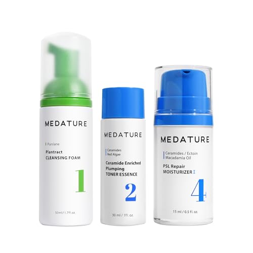 Medature Barrier Repair & Hydration Mini Bundle (Plantract Cleansing Foam 50mL + PSL Repair Moisturizer 4 II 15mL + Ceramide Enriched Plumping Toner Essence 30mL)
