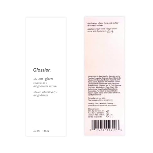 Glossier Super Glow Vitamin C face serum 1oz Full Size